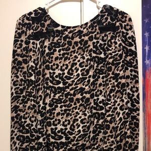 Leopard Print Dress Shirt